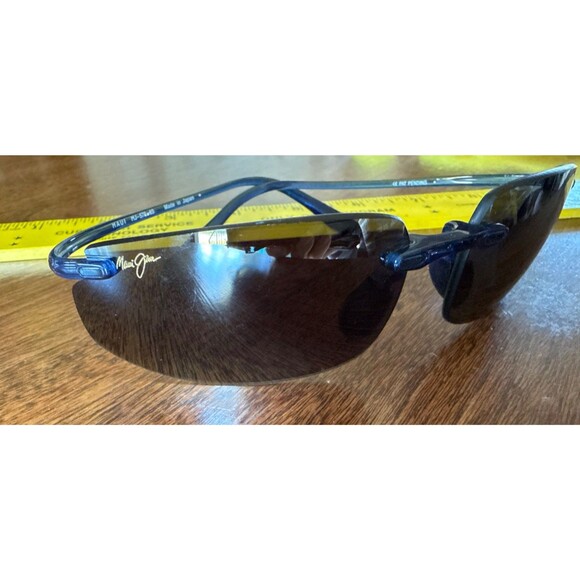 Maui Jim Sunglasses Rimless/Hingeless Sport Blue Frame Lightweight MSRP $248 - Picture 4 of 8